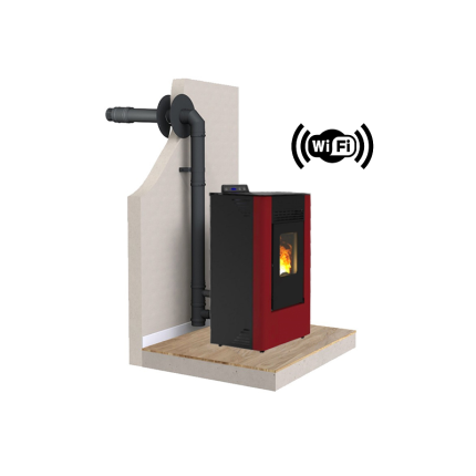 PACK Poêle à granulés C7C FIREMATIC + Kit ventouse Dinak + Module Wifi
